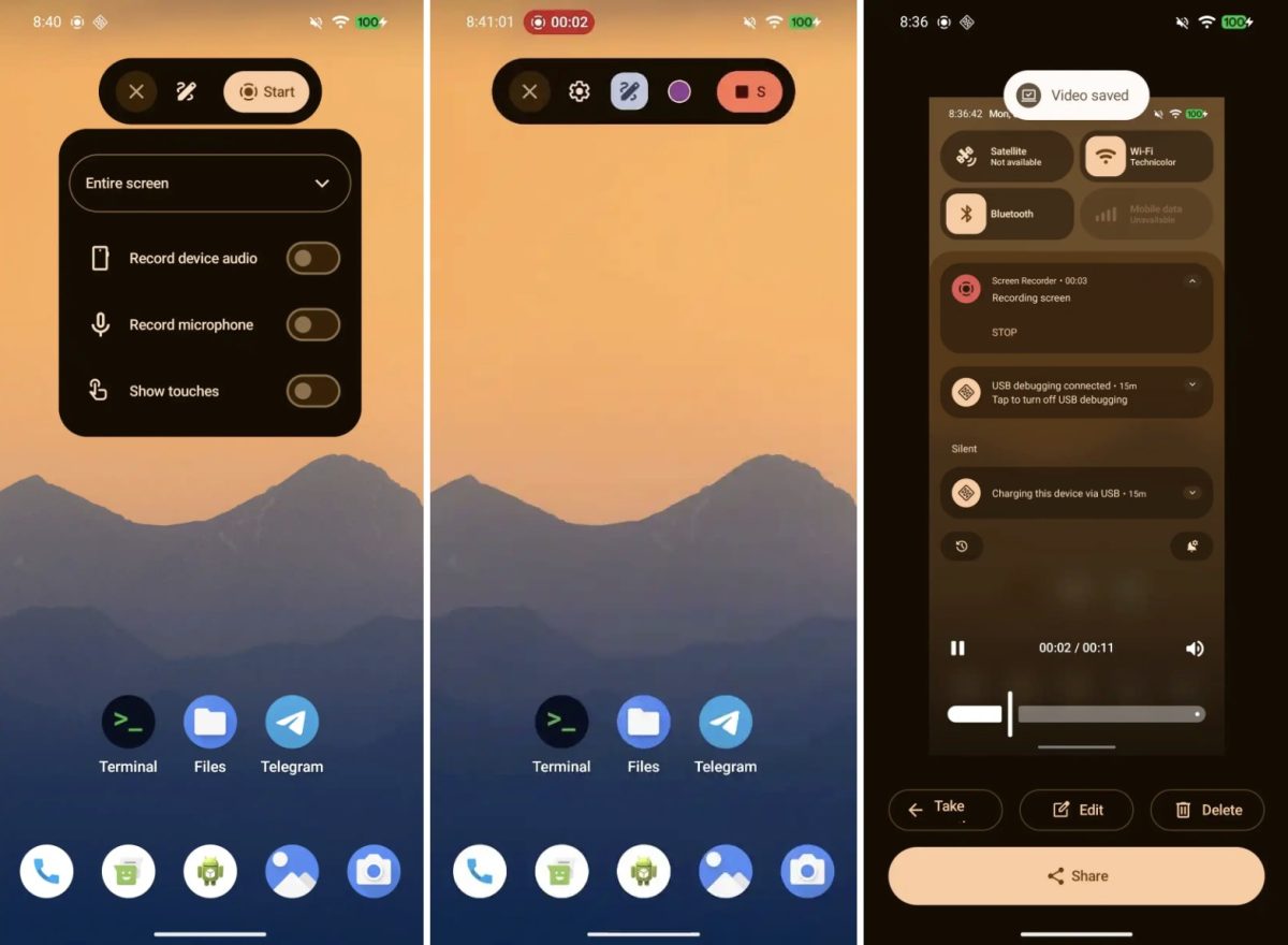 Vuotaneet kuvat osoittavat: näin Android 17 lisää läpinäkyvyyttä ja sumennusvaikutuksia käyttöliittymään. 2 Vuotaneet kuvat osoittavat: näin Android 17 lisää läpinäkyvyyttä ja sumennusvaikutuksia käyttöliittymään.1