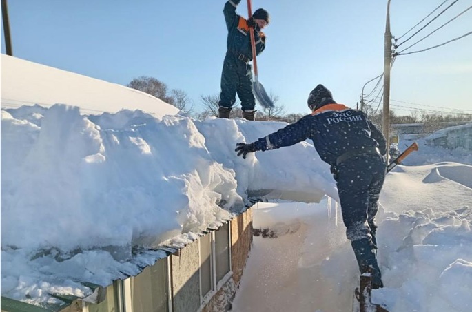Yhdeksän kuollut, 15 loukkaantunut katolta pudonneesta lumesta Venäjällä viikon aikana. 1