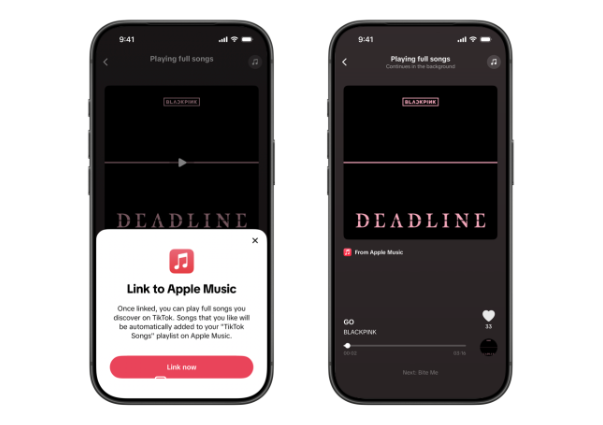 Apple Music ja TikTok tekevät yhteistyötä – koko biisi kuunneltavissa TikTokissa.0