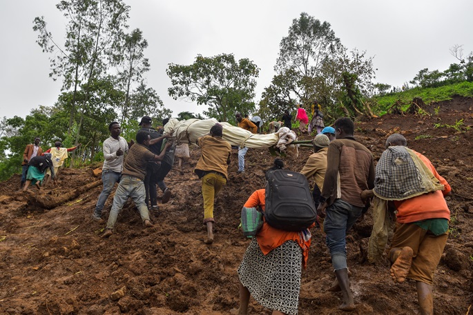 Etelä-Etiopiassa tapahtui maanvyöry, jossa menehtyi 30 henkilöä. 1