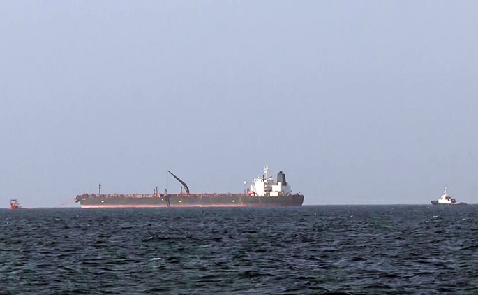 Venäläistä öljyä kuljettava tankerilaiva saapui Intiaan. 1