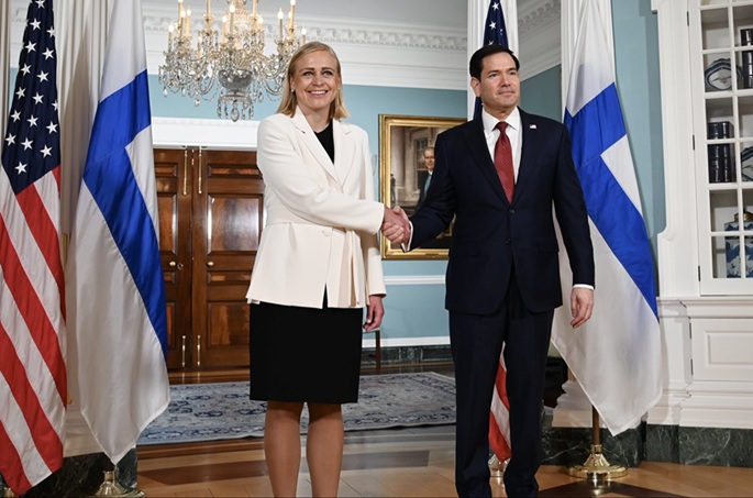 Valtonen ja Rubio tapaavat Washingtonissa, keskustelevat kahdenvälisistä suhteista ja sodista. 1