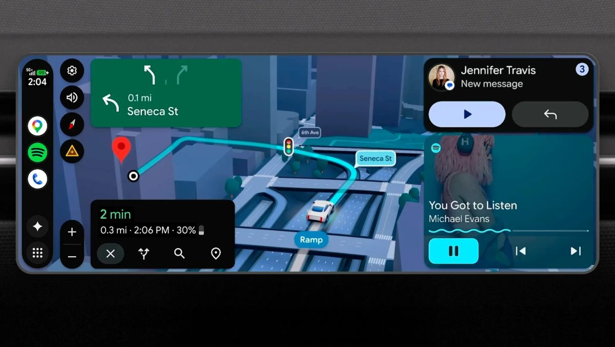 Android Auton merkittävä päivitys: päivitetty käyttöliittymä, widgetit, videosovellukset ja lisää Geminiä0