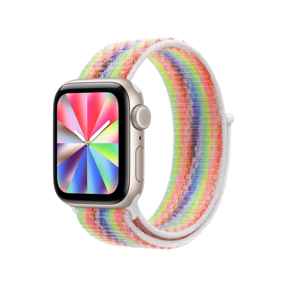 Apple esitteli ja lanseerasi uuden Pride Edition Sport Loop -rannekkeen – uudet Pride-kellotaulut ja -taustakuvat saapuvat pian.0
