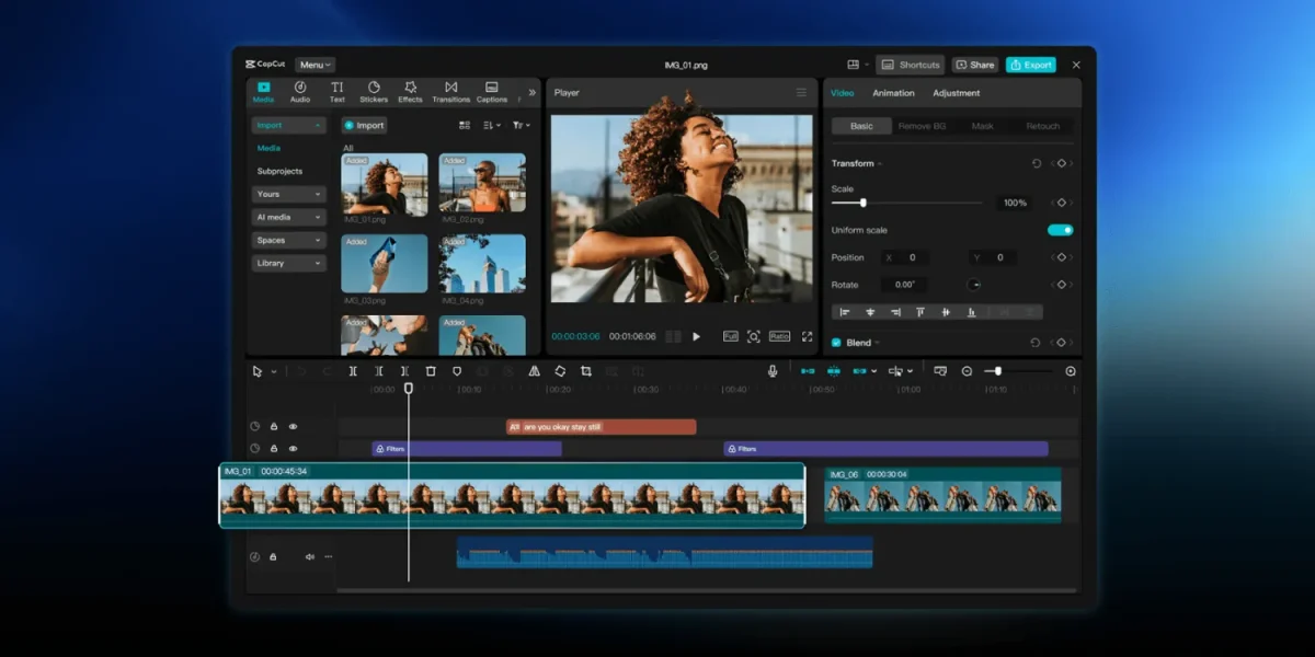 CapCut Pad julkaistu – tarjoaa työpöytätason videoeditointimahdollisuuksia Android-tableteilla 1 CapCut Pad julkaistu – tarjoaa työpöytätason videoeditointimahdollisuuksia Android-tableteilla0