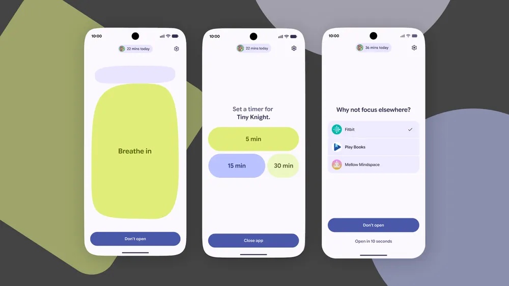 Google julkaisi uuden Pause Point -toiminnon Androidille – saa käyttäjän harkitsemaan sovelluksen avaamista uudelleen.0