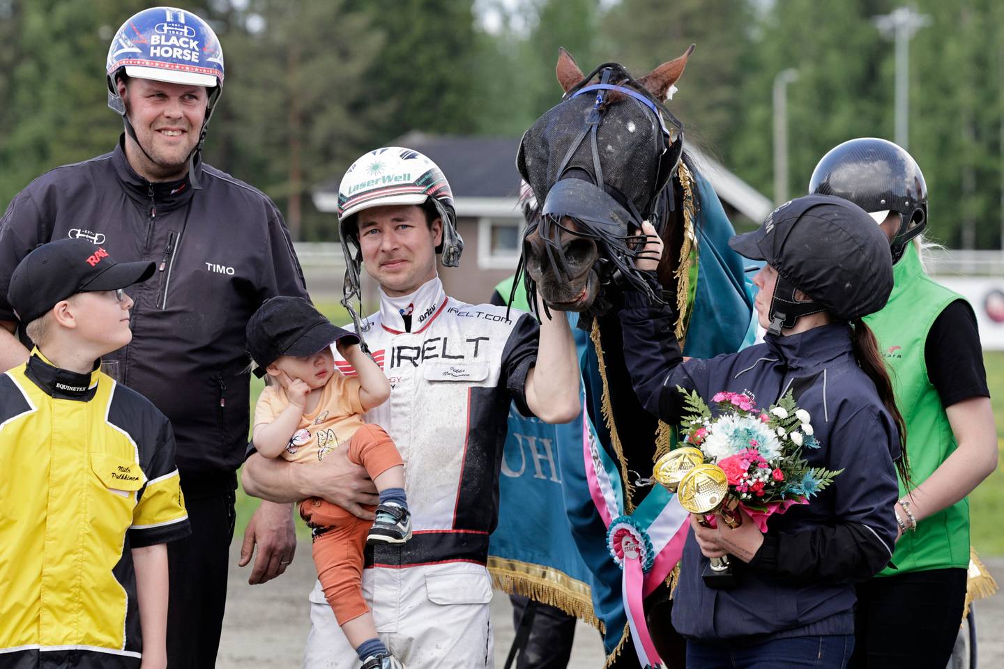 Iikka Nurmonen ohjasti kotiradallaan Piccolo Cocktailin 29 000 euron Kuopio Stakes -voittoon. 1