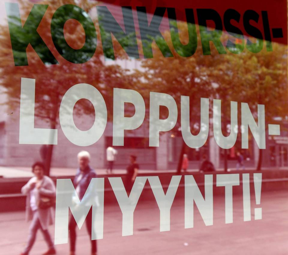 Tilastokeskus: Konkurssit lisääntyivät huhtikuussa 1