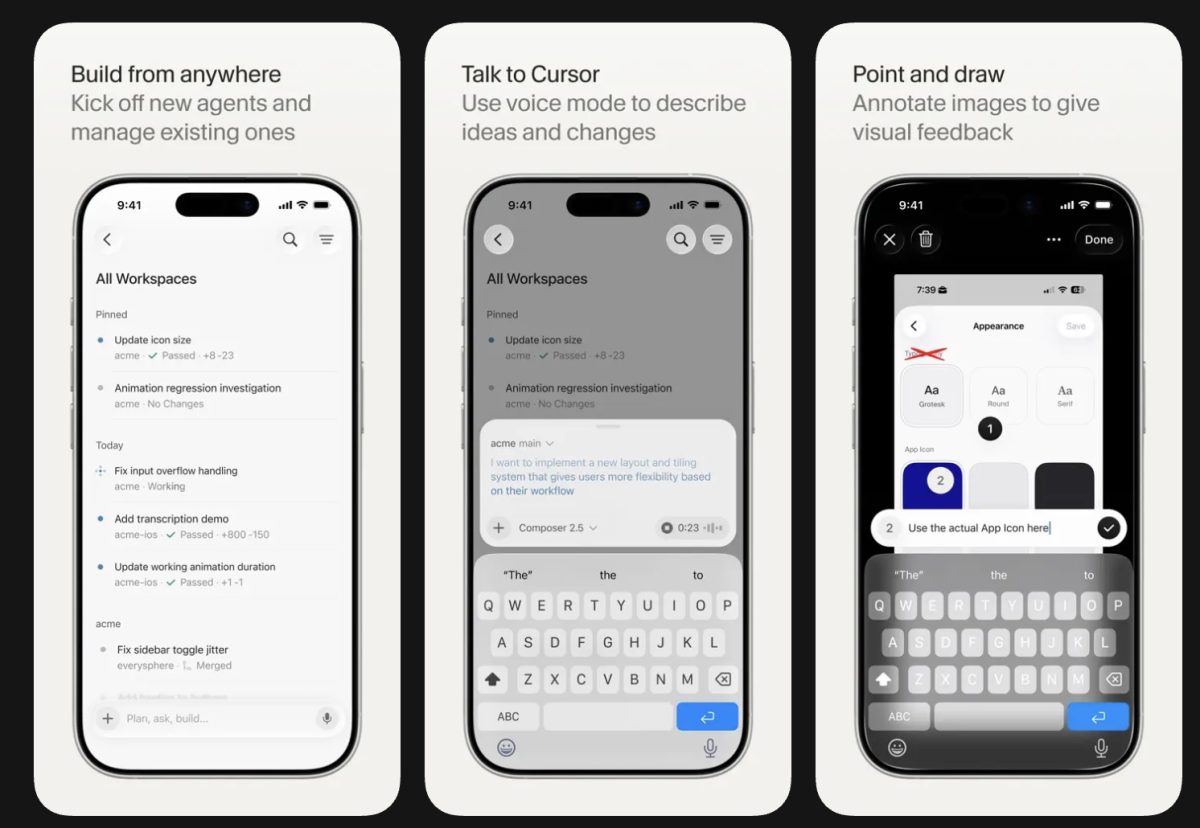 Cursor julkaisi ensimmäisen iOS-sovelluksensa – koodausagentteja on nyt mahdollista ohjata iPhonella ja iPadilla.0