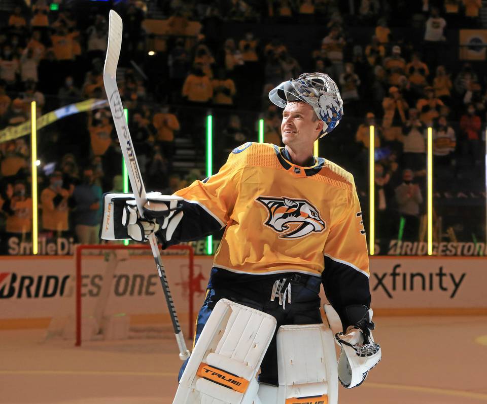Pekka Rinne teki historiaa ja liittyi NHL:n legendojen joukkoon. Pekka Rinne teki historiaa ja liittyi NHL:n legendojen joukkoon. 1
