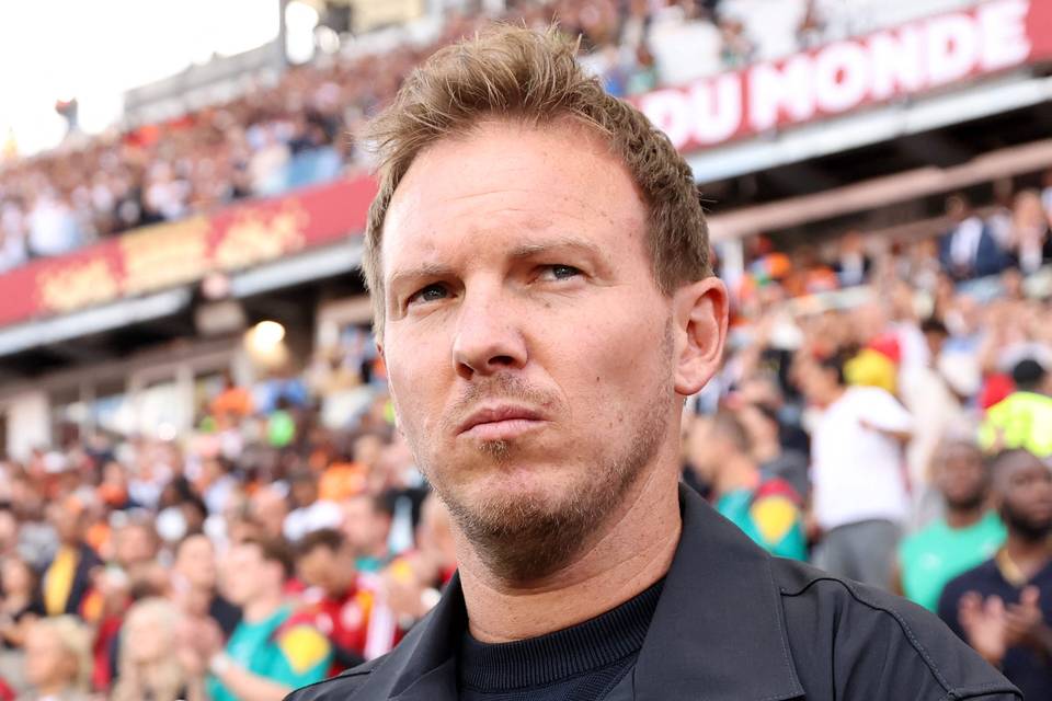 Päävalmentaja Julian Nagelsmann uskoo, että Saksalle langetetaan seuraamuksia lohkovoitosta. 1
