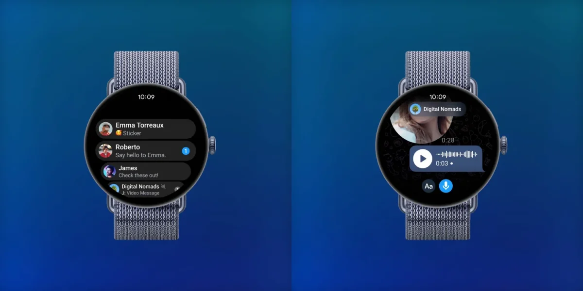 Telegram-sovellus on nyt saatavilla Wear OS -älykelloille.1