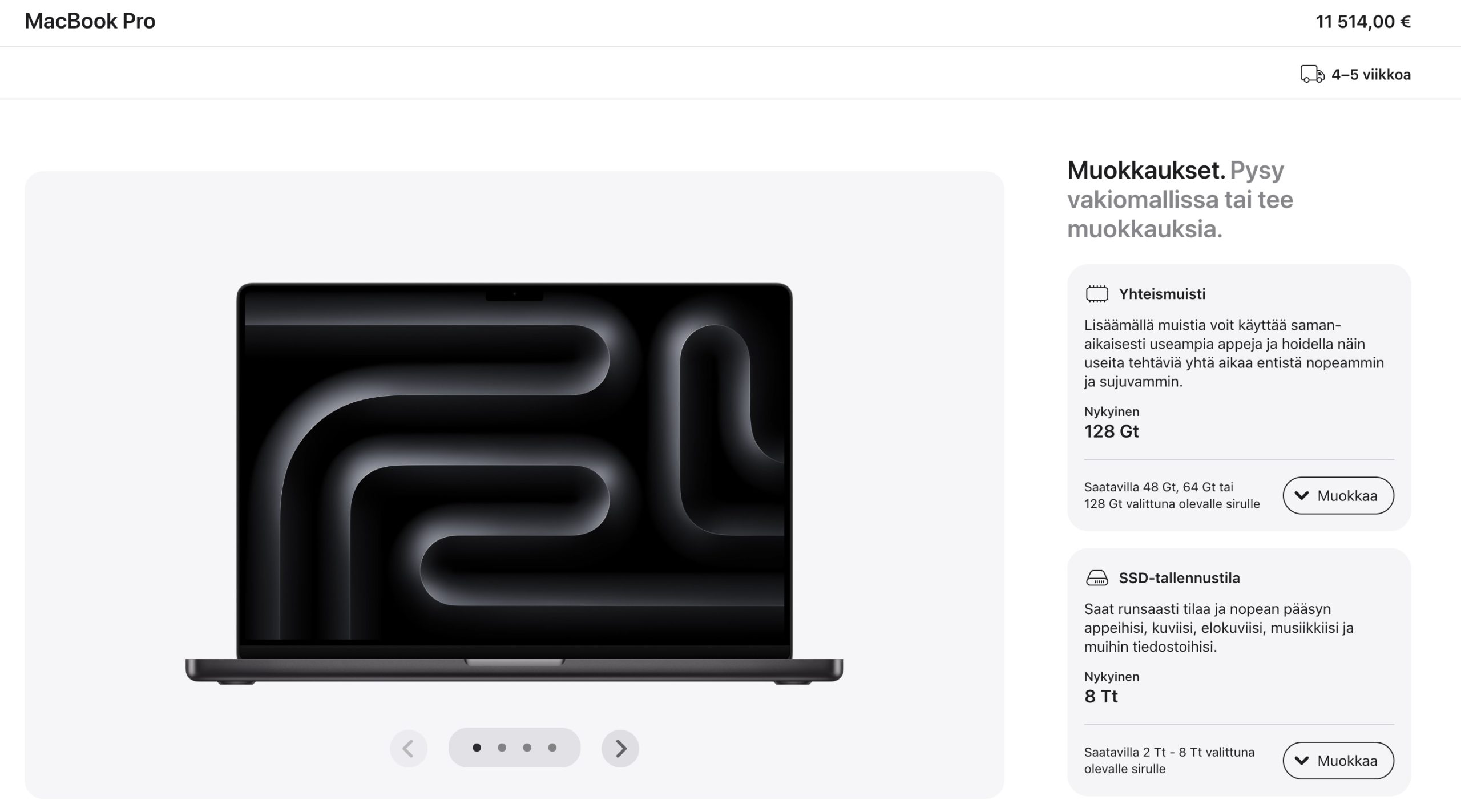 Uusin Apple-läppäri maksaa nyt 11 514 euroa.0