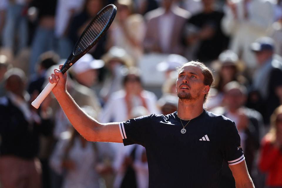 Zverev jatkaa grand slam -tittelin tavoittelua Ranskan avoimissa 1