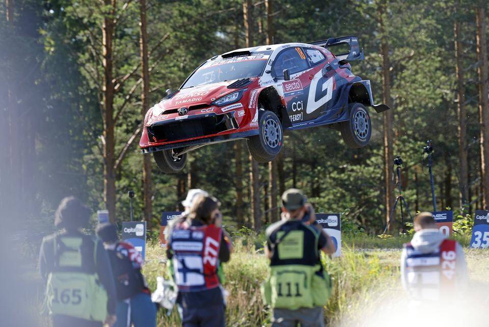 Jyväskylän MM-rallin testi-ek on käynnissä, Katsutalla pohja-aika. 1