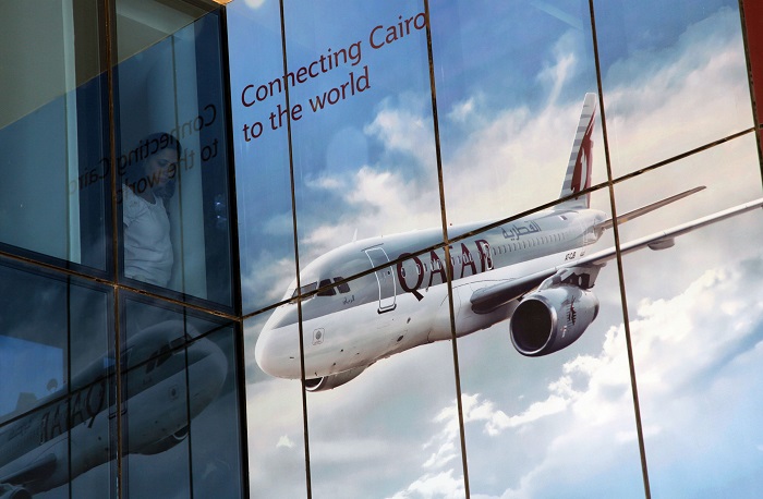 Qatar Airways pidentää lentokatkoksia Kuwaiteen, Bahrainiin ja Irakin Erbiliin. 1