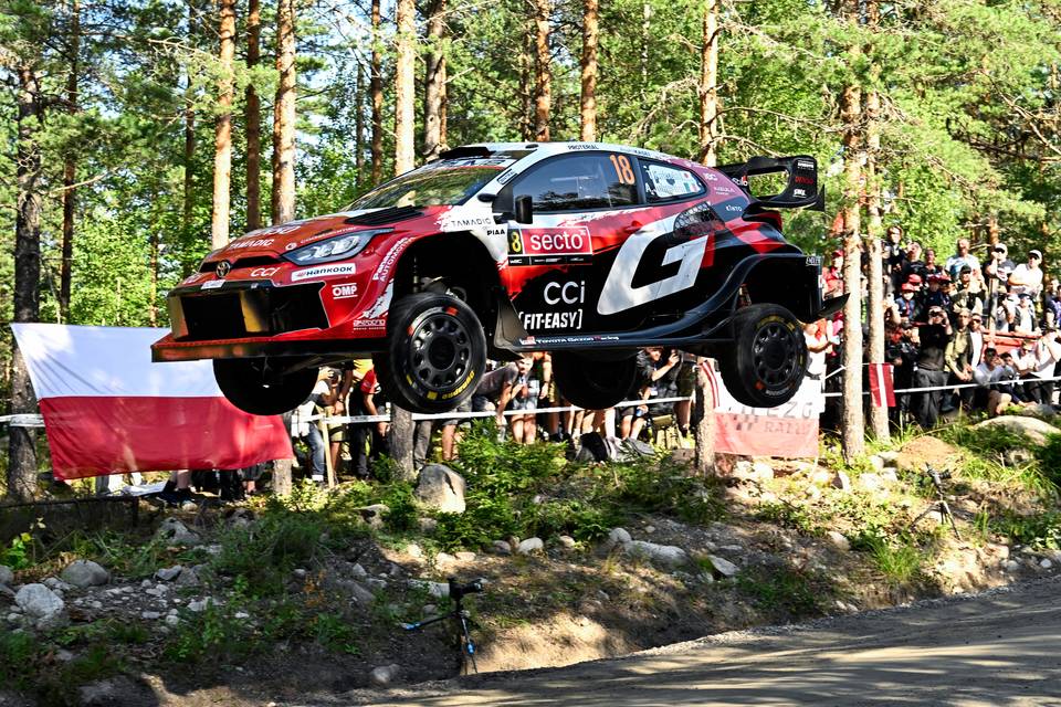 Takamoto Katsuta oli nopein Suomen MM-rallin testierikoiskokeella. 1
