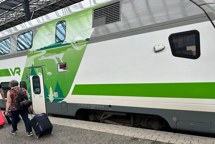 Vauva syntyi junassa matkalla Helsingistä Vaasaan. 1