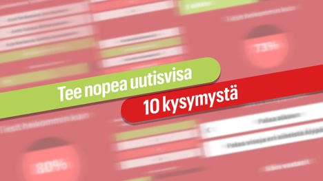 10 kysymystä: Ilta-Sanomien nopea uutisvisa 1