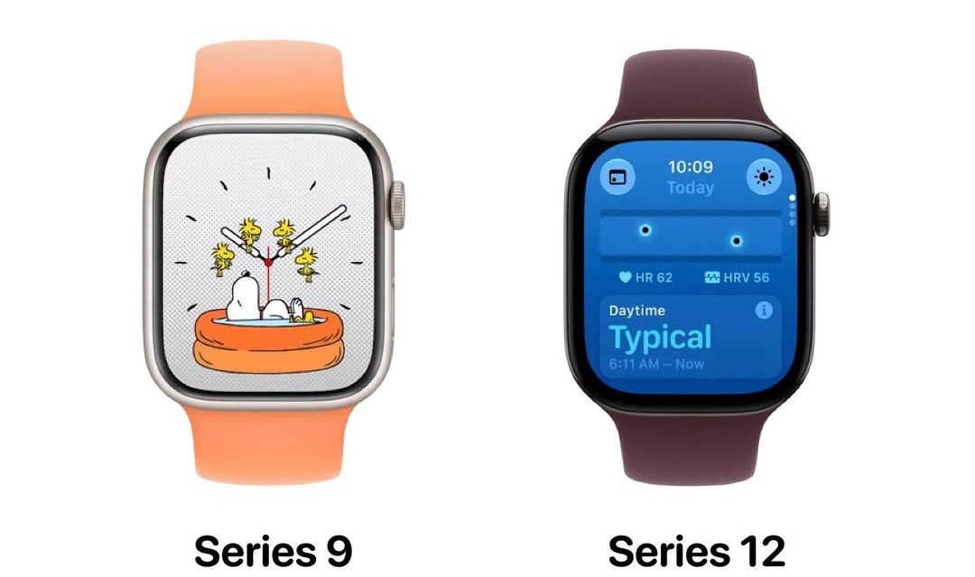 Apple Watch Series 12:ssa reunukset kasvoivat – näyttö ei suurennut 2 Apple Watch Series 12 otti yhdessä asiassa yllättävää takapakkia – reunukset näytön ympärillä kasvoivat selvästi1