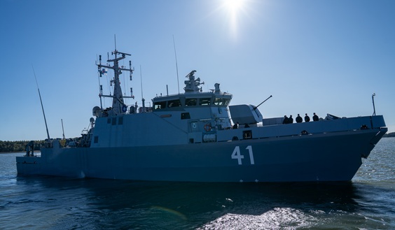 Suomalainen miinalaiva liittyi Naton miinanpuhdistusryhmään 1
