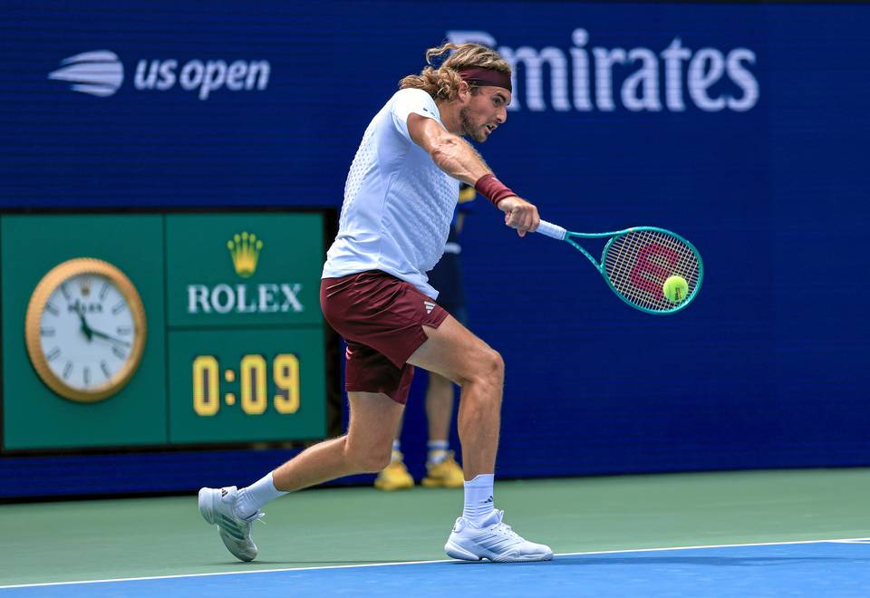 Tsitsipas löysi rauhan ja voitti avauskierroksen US Openissa 1