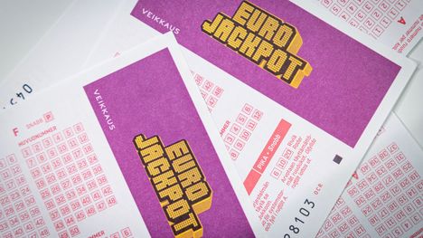 Eurojackpotin oikea rivi tiistain arvonnassa 2 Eurojackpotin oikea rivi tiistain arvonnassa 1