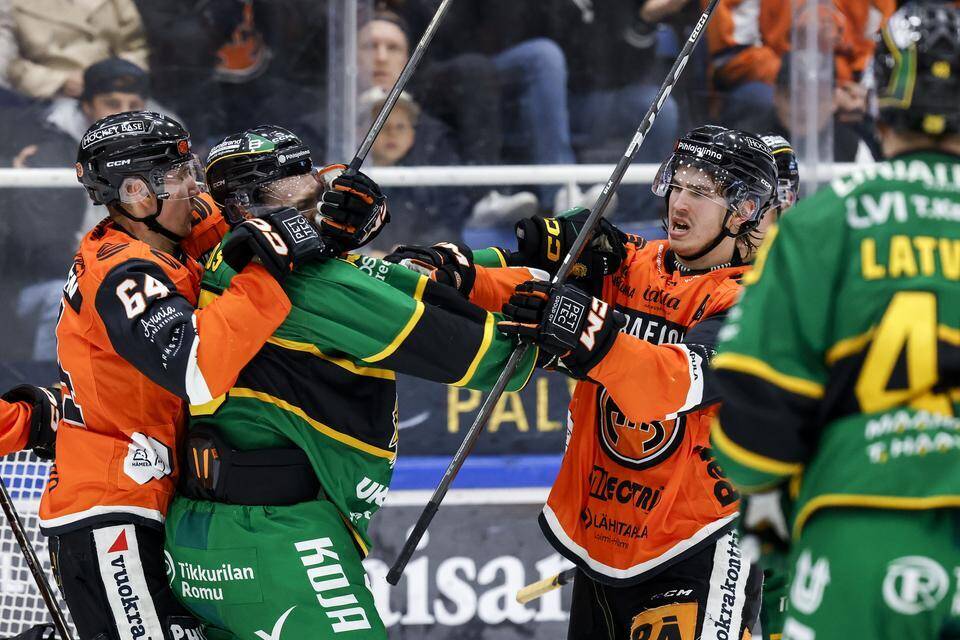 Liigakierros: Ässät nousi kärkeen, HPK kaatoi Ilveksen ja Kärpät voitti JYPin 1